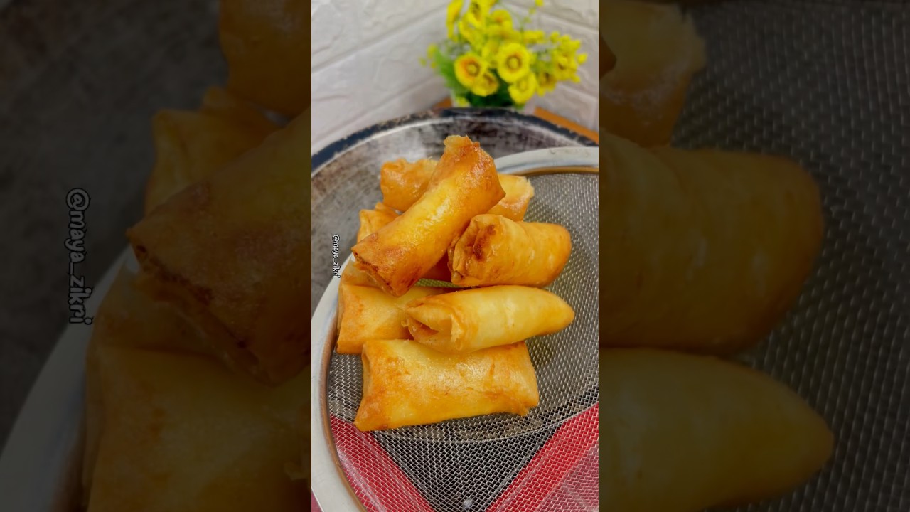 Lumpia isi tape 😱😱😱 #shortvideo #shorts #banjarmasinbanar #lumpia #lumpiaenak