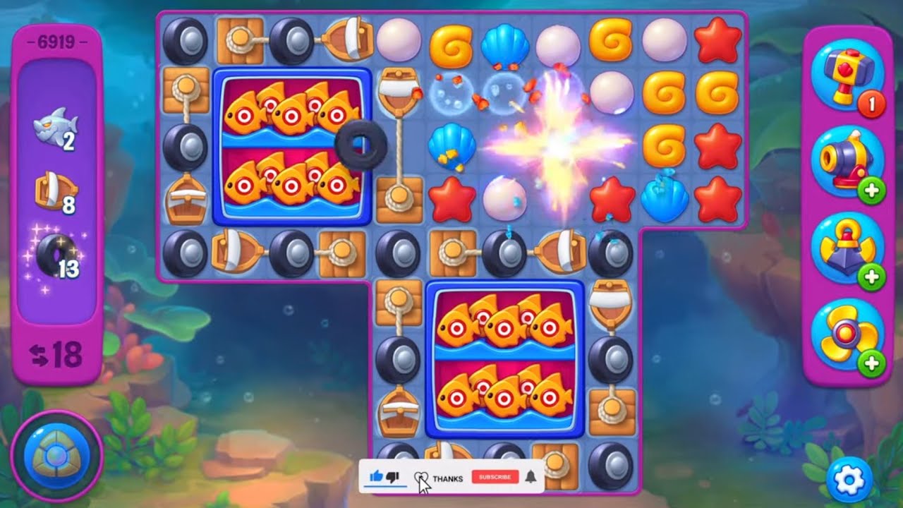 Fishdom lvl 6914-6922🔥Gameplay #644