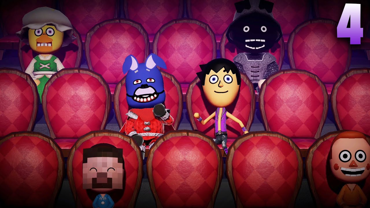 GOING TO WATCH THE FNAF MOVIE WITH BONNIE... FNAF BUT IT'S MIITOPIA PART 4