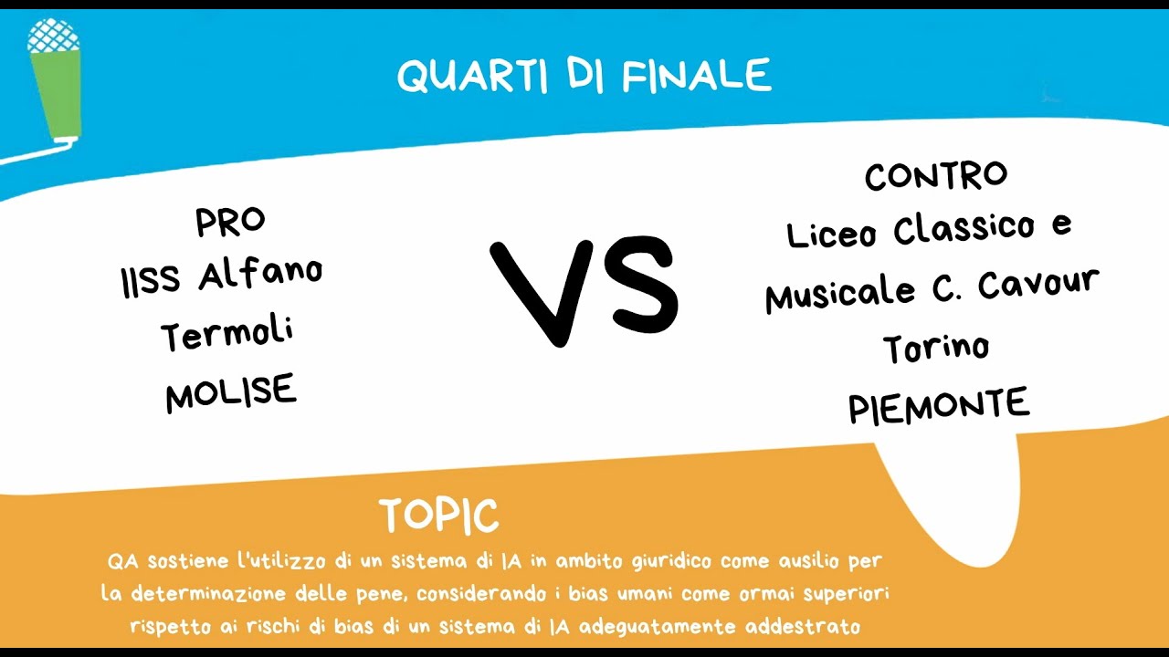 Quarti di Finale IISS Alfano (Molise) VS Liceo Cavour (Piemonte) - Sez. Inglese - CND 2025