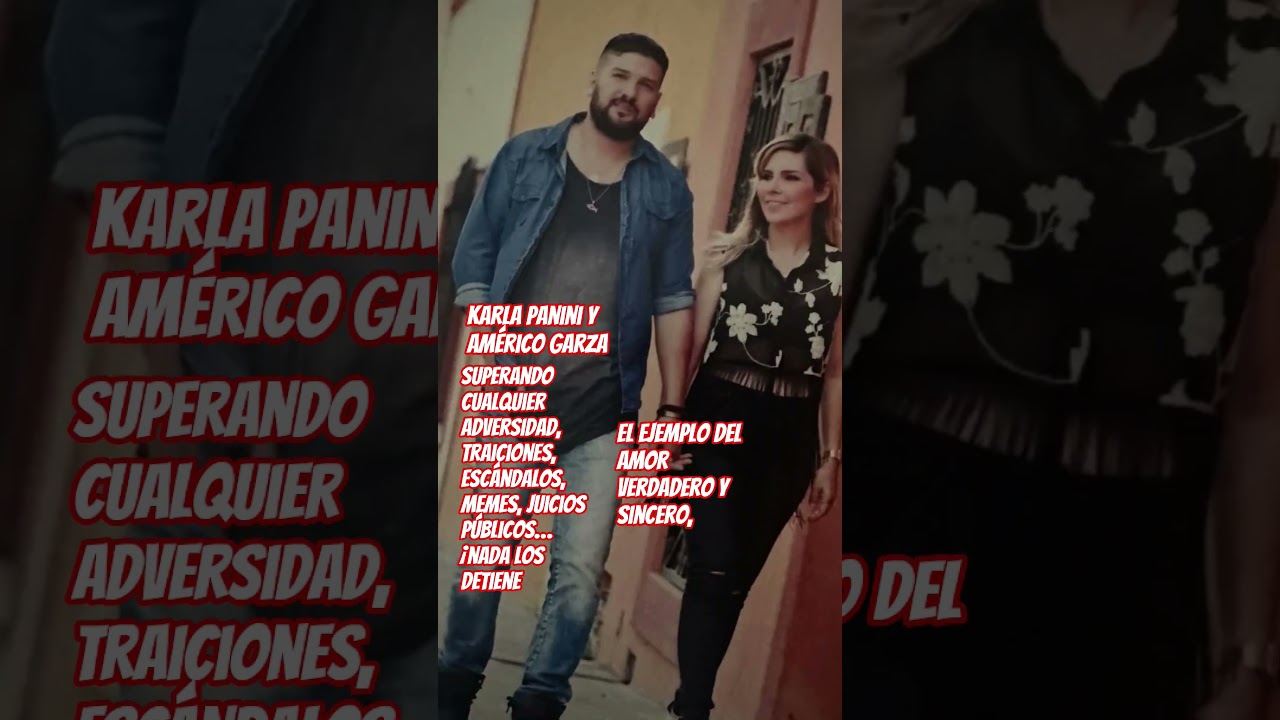 KARLA PANINI y AM&Eacute;RICO  GARZA AMOR FALSO! #karlapanini#americogarza#lavanderas#viral#mexico#colombia