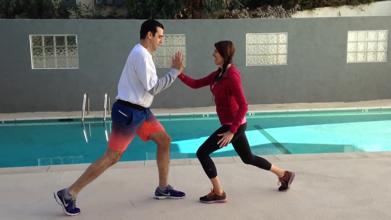 Reverse Lunge with Hand Contact with JZ FITNESS
