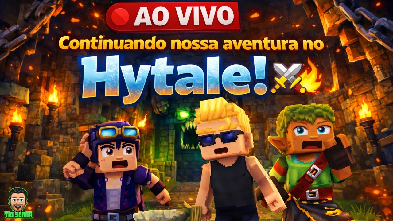 🔴 AO VIVO | Continuando nossa aventura no Hytale! ⚔🔥|SEJA MEMBRO|