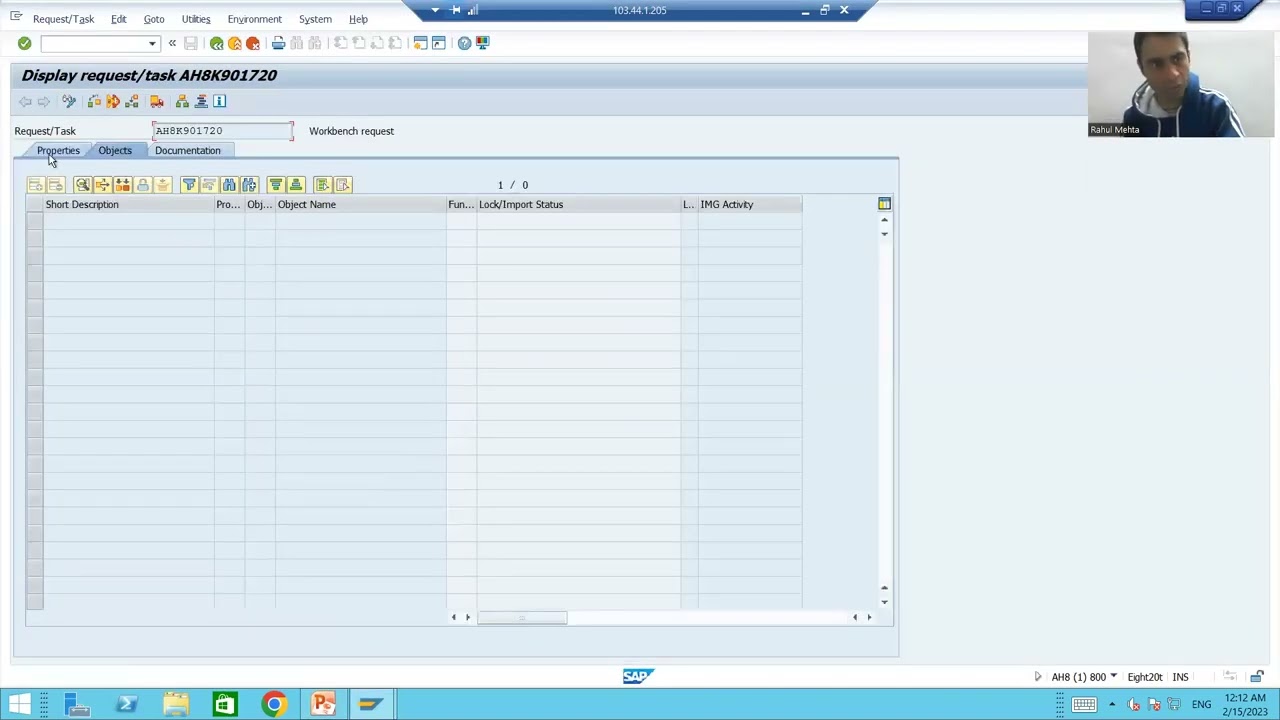 10 - Transport Organizer - Various Operations on Transport Request Part1