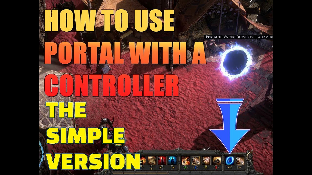 Path of Exile 2: Как использовать портал с контроллером &mdash; простая версия!