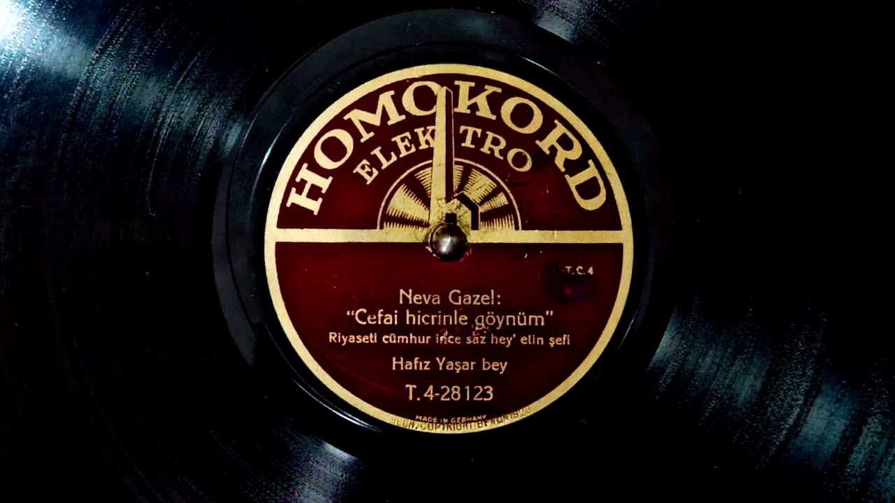 Hâfız Yaşar Bey - Cefâ-yı Hicr ile Gönlüm Yıkılsın