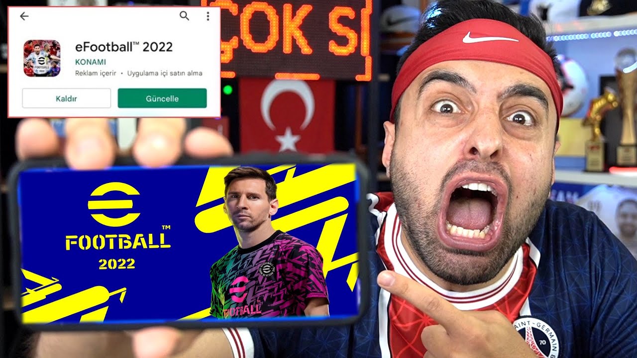 EFOOTBALL 2022 MOBİLE &Ccedil;IKTIII ! PLAYSTATİON 5 DEN DAHA G&Uuml;ZEL ! EFSANE OYUN ! PES 22 MOBİLE !