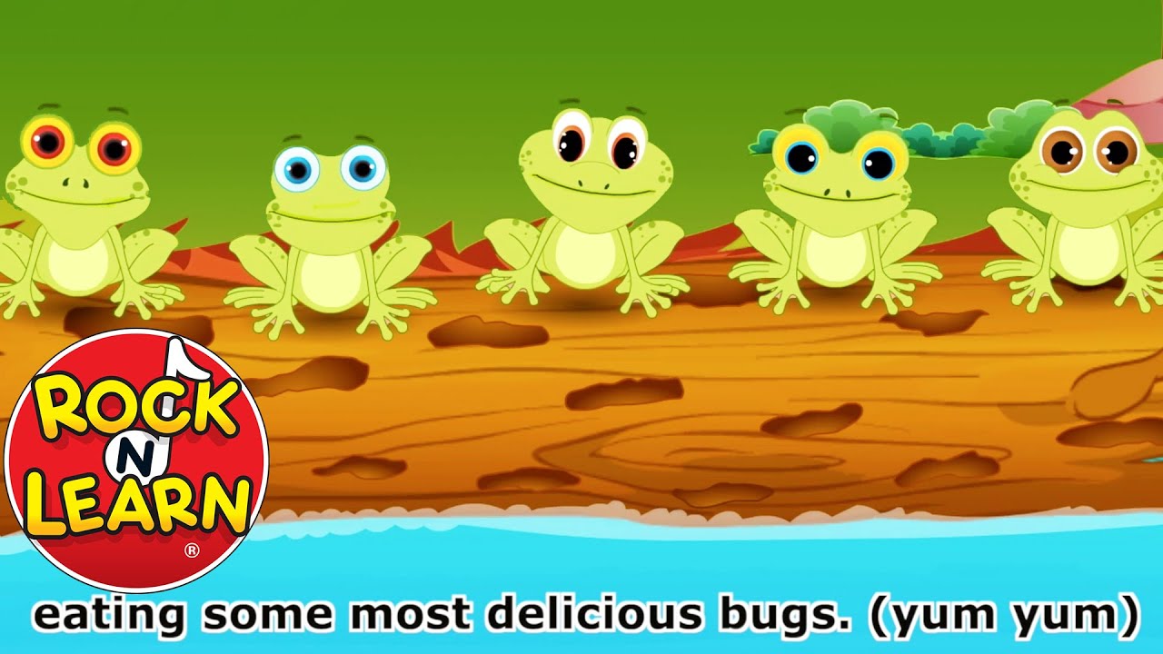 Five Little Speckled Frogs - With Lyrics