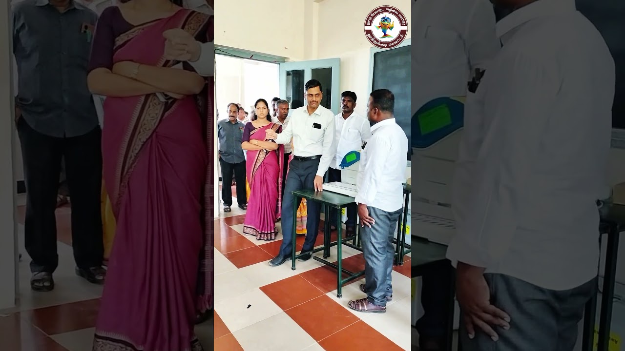 DEO Visit to Polling Personnel Training &ndash; Thoothukudi District