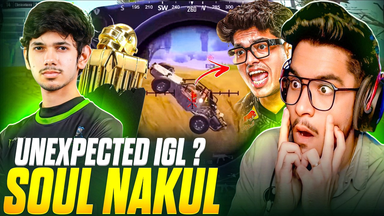 🥵BGIS CHAMPION IGL *Iqoo Soul*  *Soul Nakul* Best Moments in Pubg Mobile