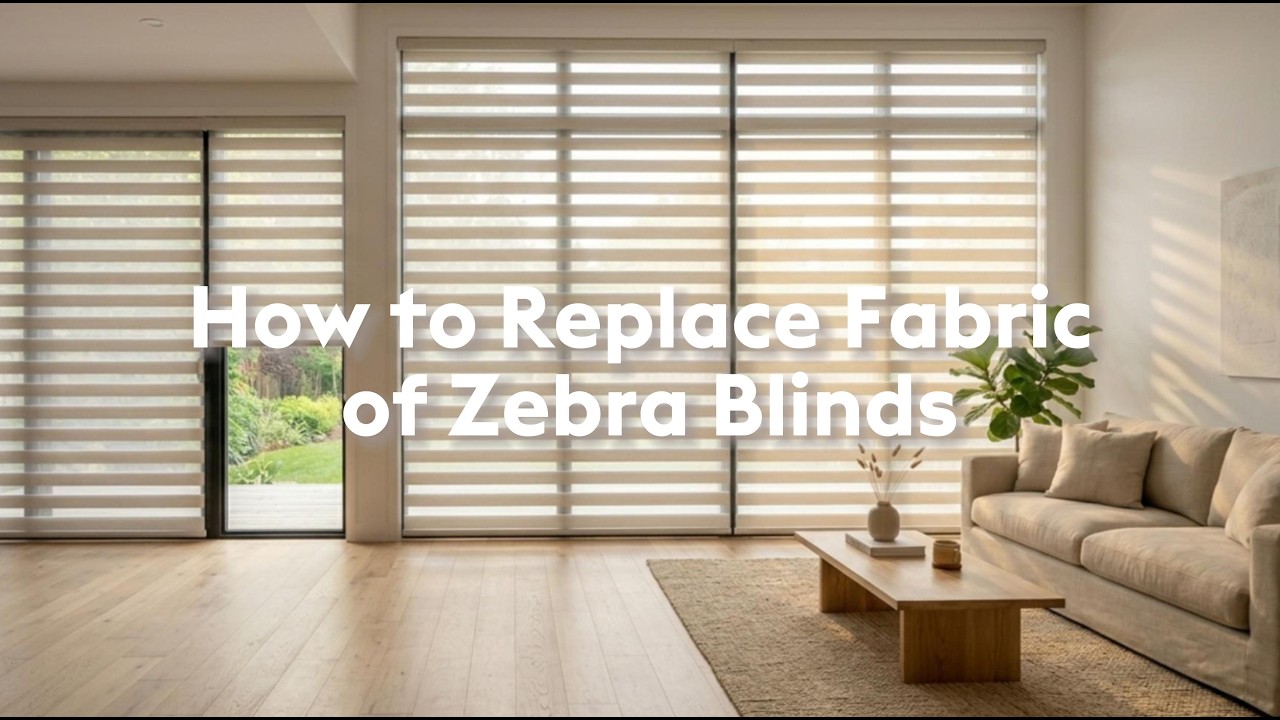 How to replace the fabric of zebra blinds