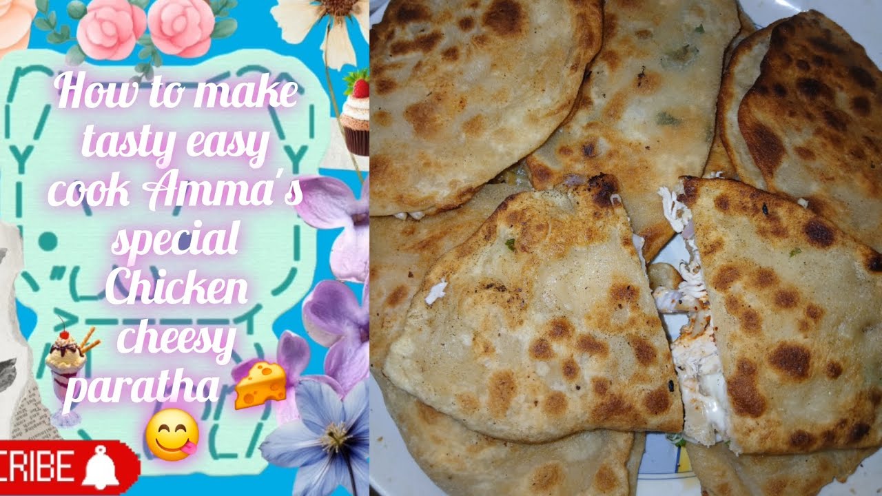 Karachi university famous Chicken cheese paratha 