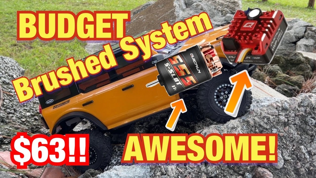 Budget Brushed 1080g2/555 System by Hobbywing is AWESOME