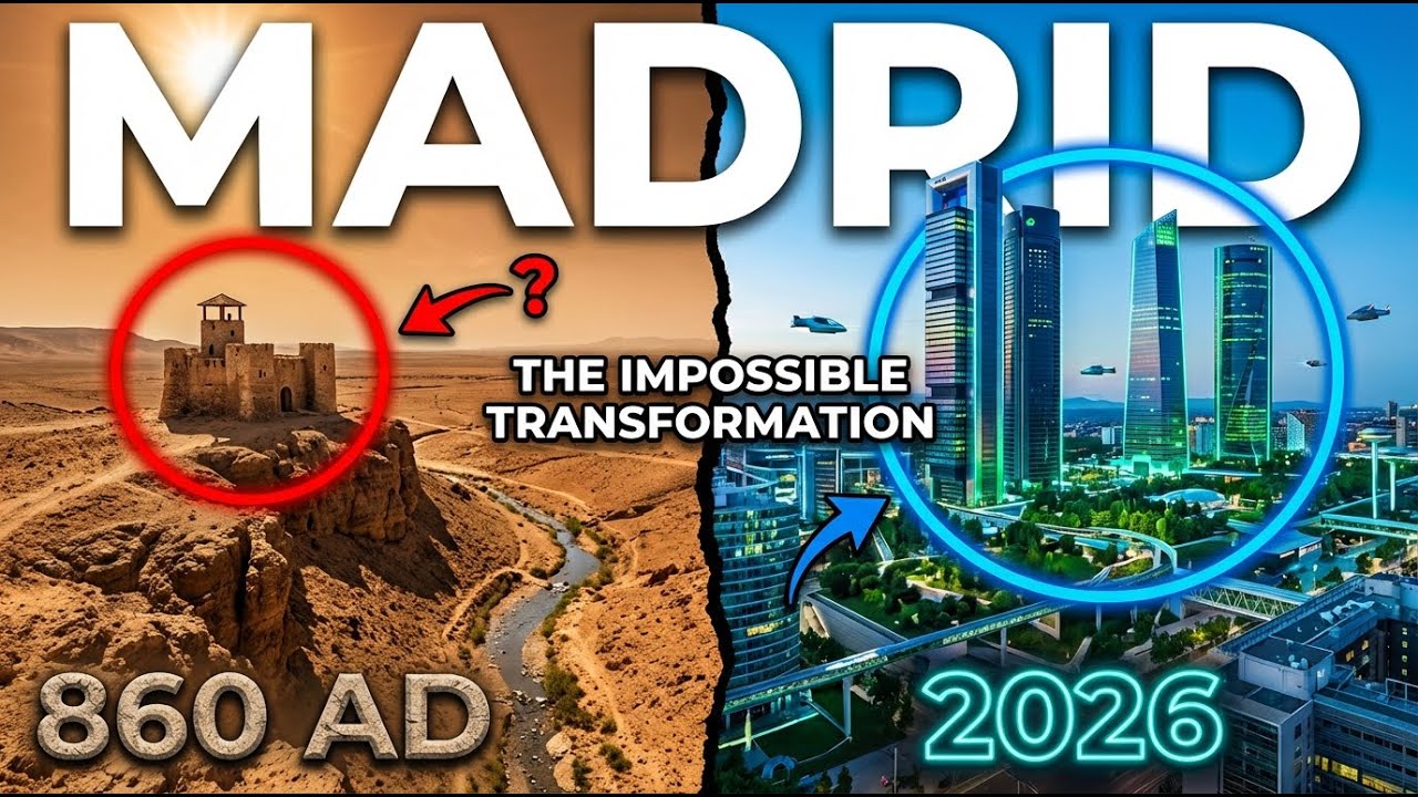 Evolution of MADRID: 860 AD to 2026 (3D Timelapse)