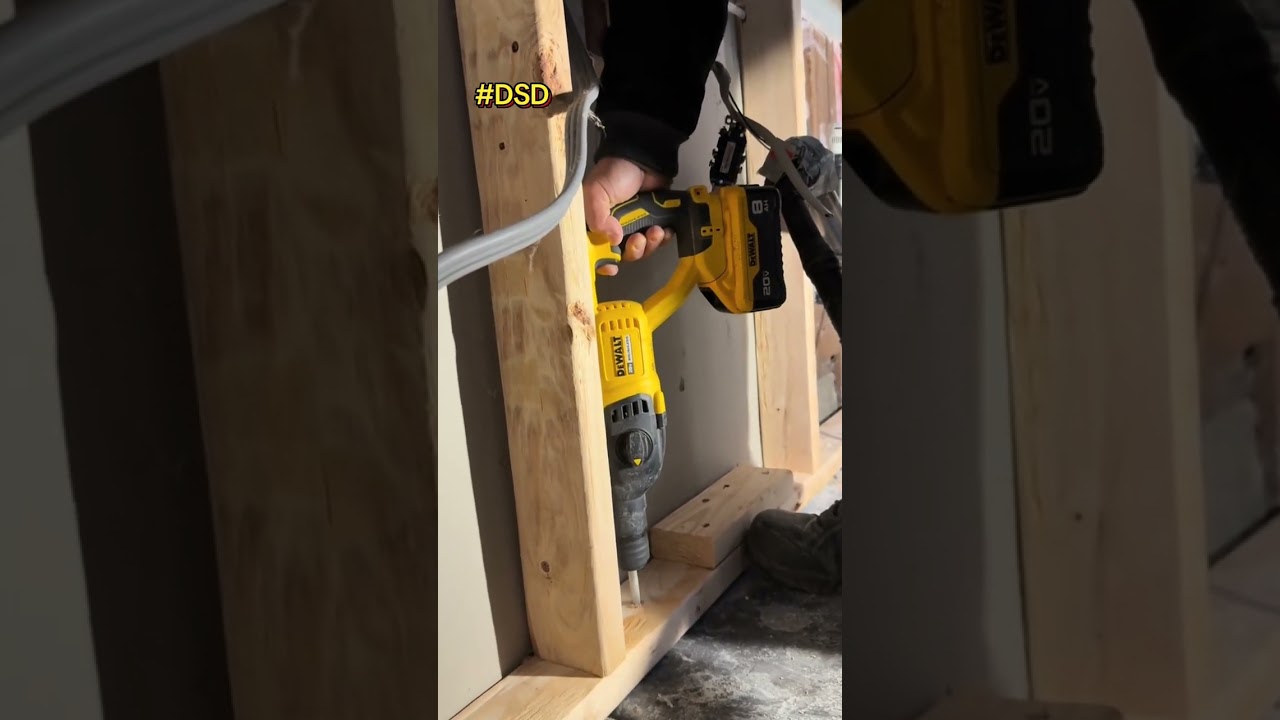 Securing this pony wall before plumbing gets set! 
