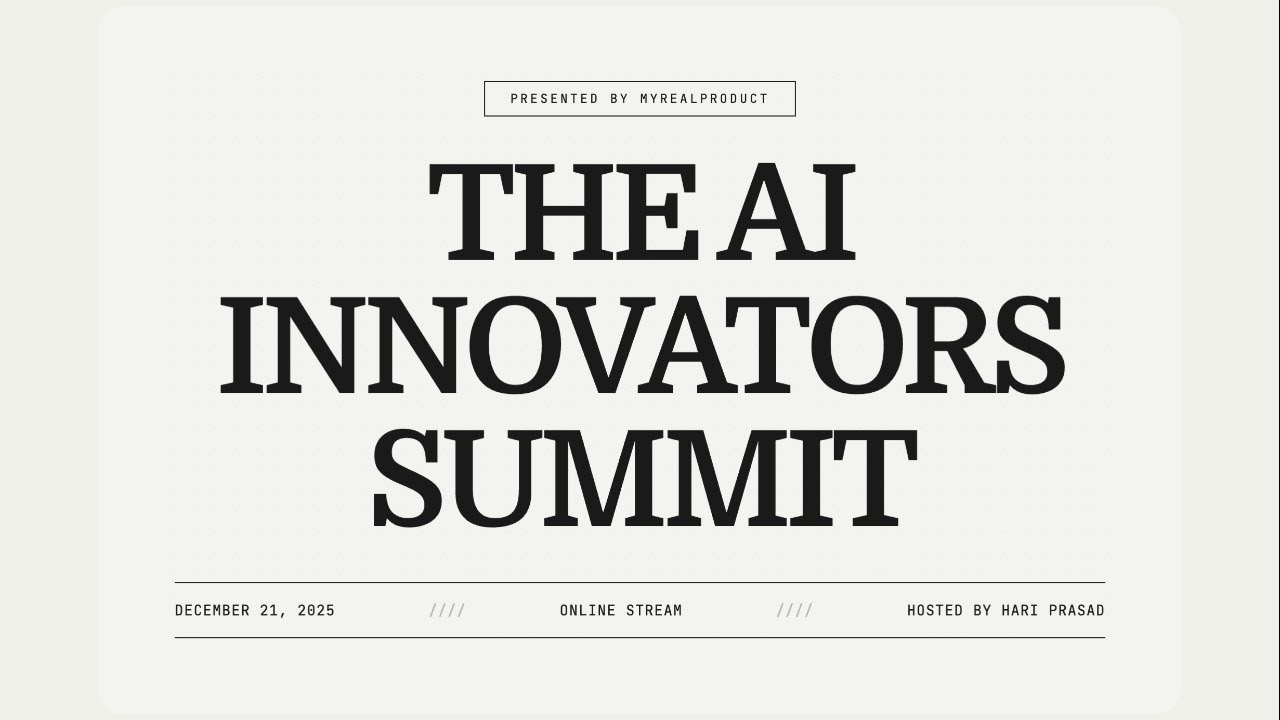 The AI Innovators Summit 2025 - By MyRealProduct