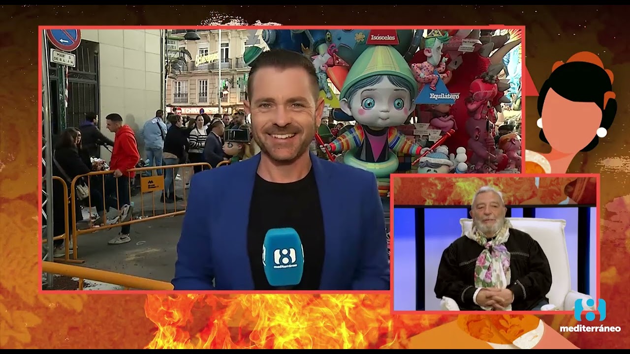 crema fallas 2023 la 8 tv mediterraneo nit de la crema