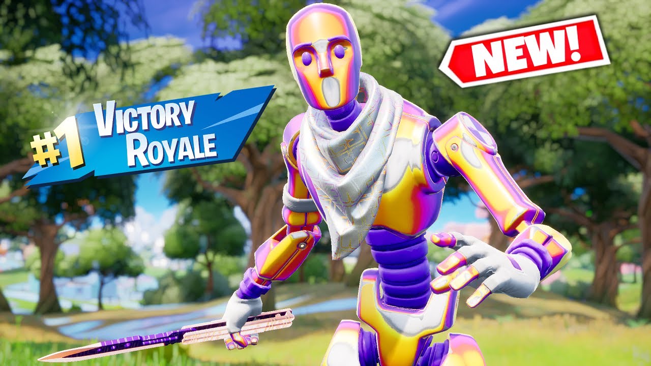 Victoria con la skin MUÑECO DE PRUEBA SUPREMO Fortnite