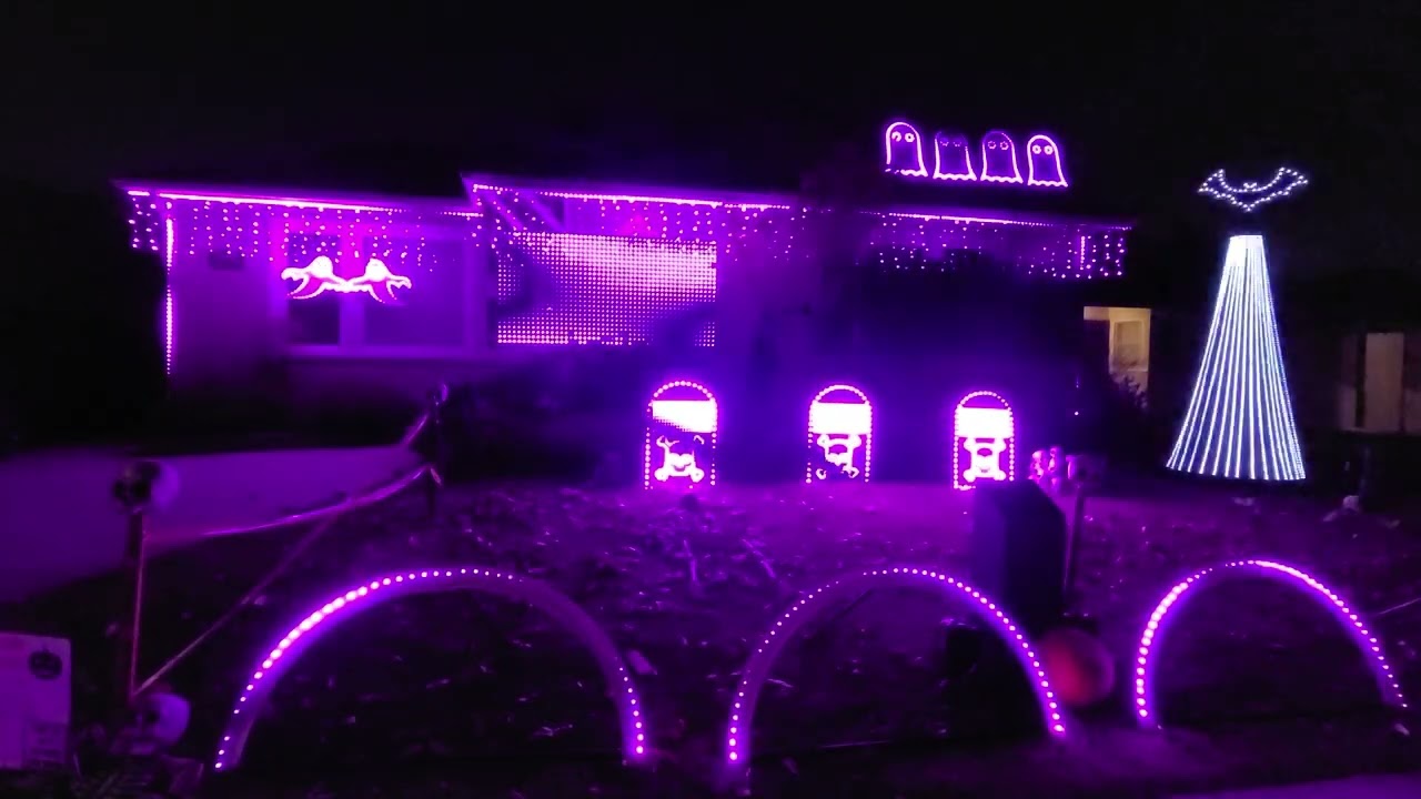 Michael Jackson Greatest Hits - Halloween Light Show '22