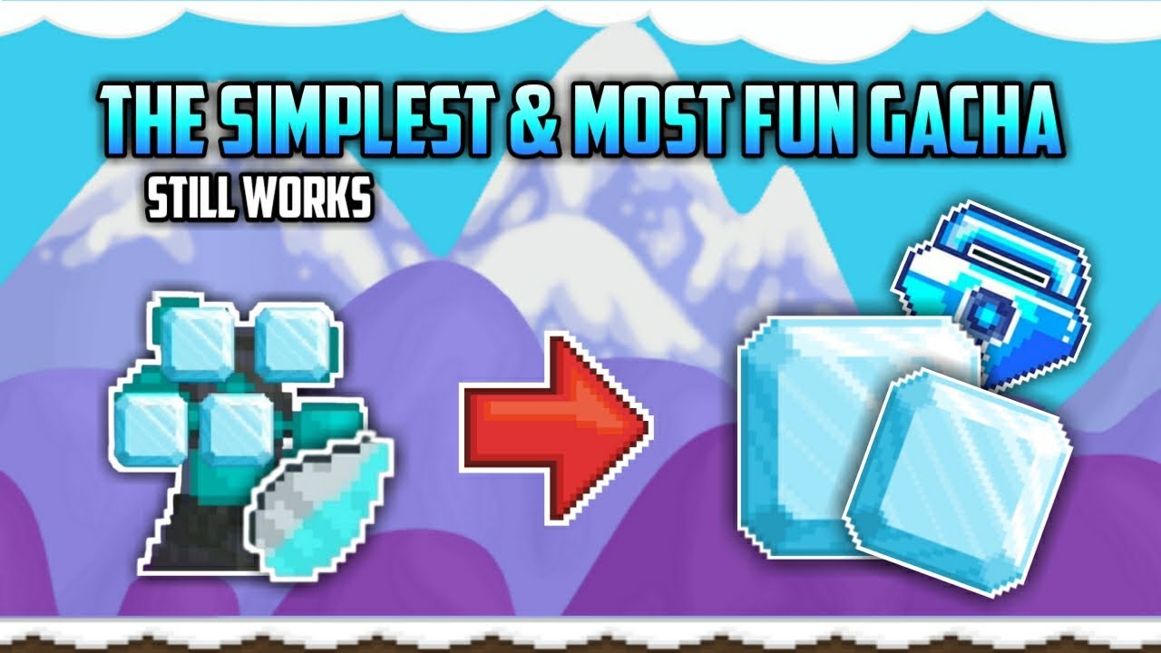 LUCKY = PROFIT! Crystal Block Tree Gacha - Growtopia