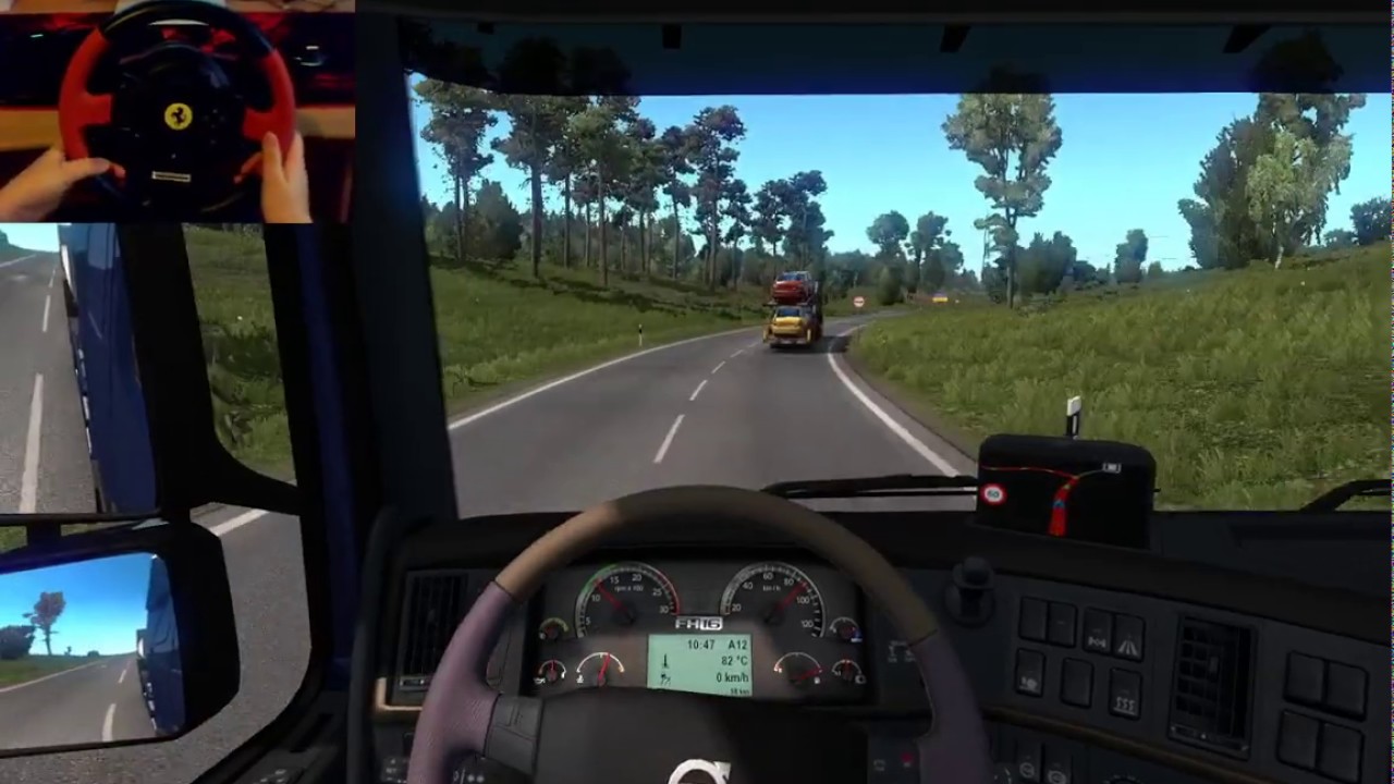 ETS2 Gameplay with Thrustmaster T150 Ferrari