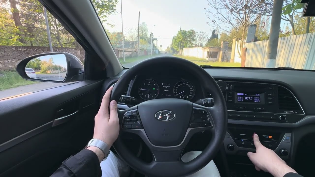 Hyundai Elantra 2018 Review - POV Driving | Interior and exterior
