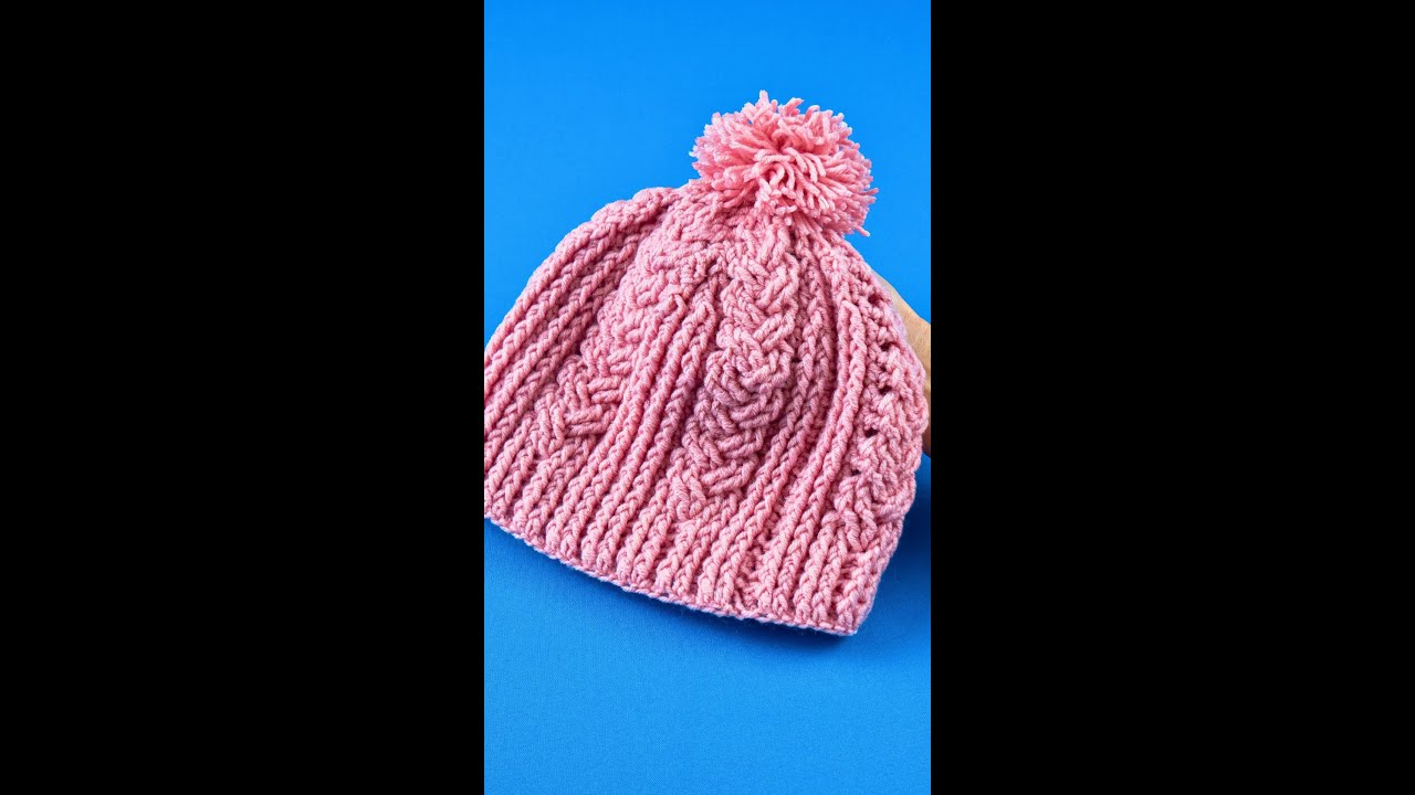 Простой урок по вязанию шапки крючком для начинающих! Miarti🧶
