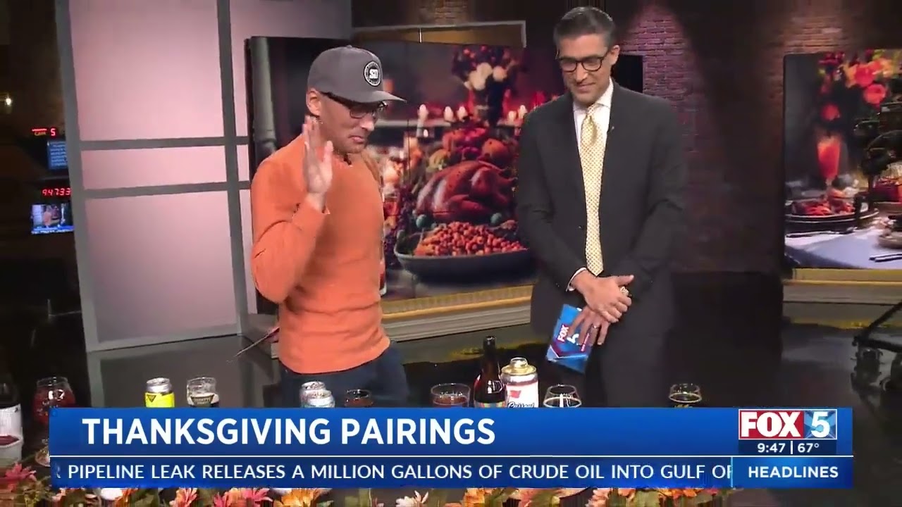FOX 5 News: Thanksgiving Beer & Food Pairings