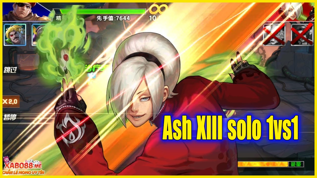 KOF98UMOL - 【アッシュXIII Ver】 Ash XIII solo 1vs1...Thể hiện ra sao trong v&otilde; đ&agrave;i??