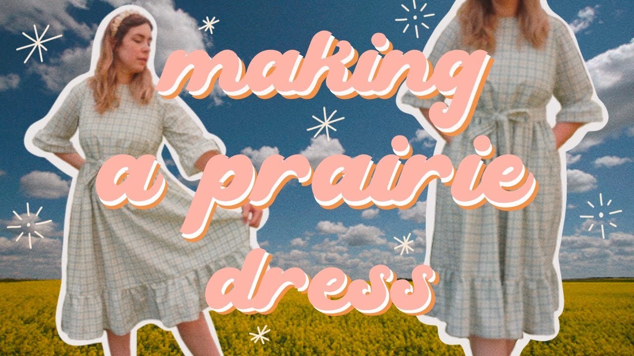 Making a Prairie Dress from a bed sheet!!