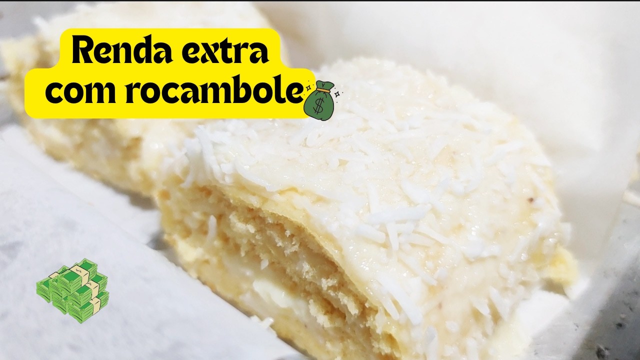 Rocambole cremoso que desmancha na boca, faça e venda