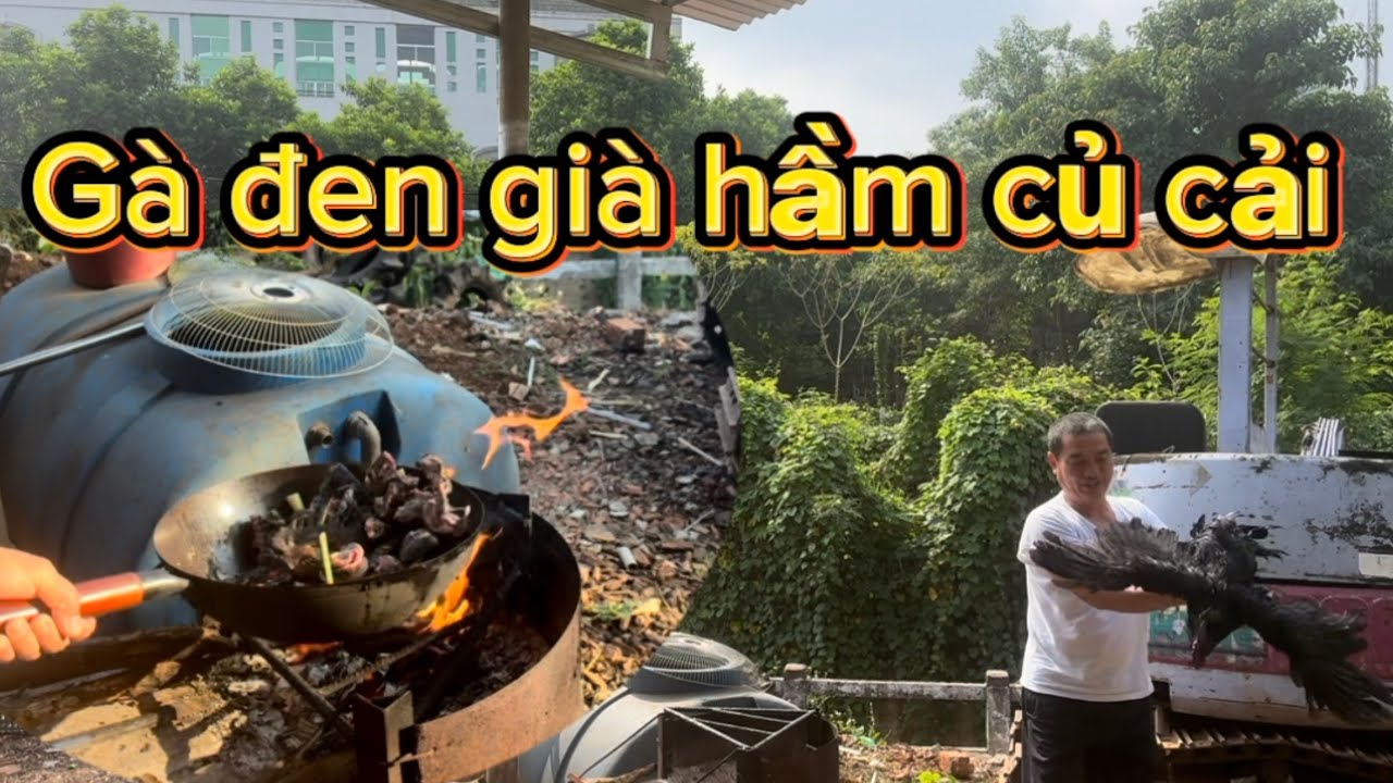 Cách chế biến gà hơ mông#Gà đen#ẩm thực Nhật Yên