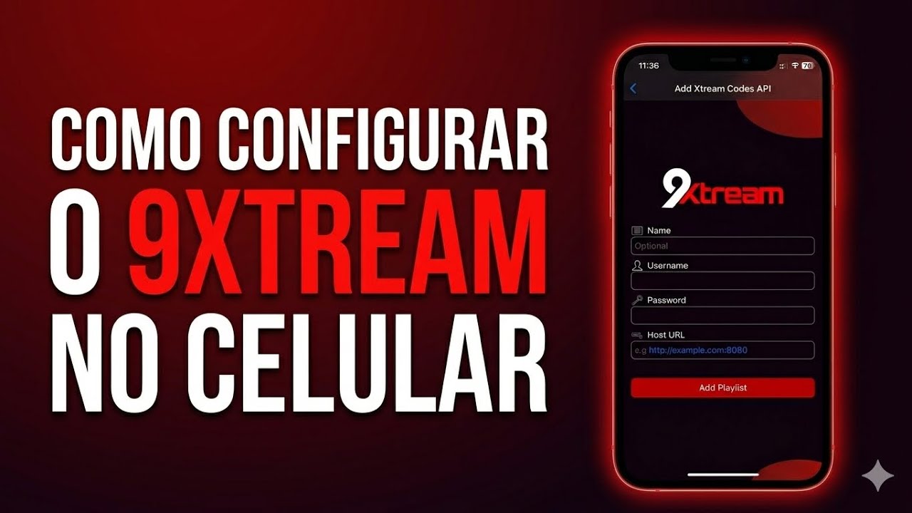 Como configurar o APLICATIVO 9XTREAM no seu aparelho