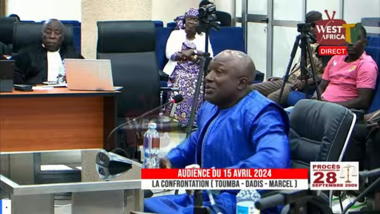 Procès du 28 Septembre 2009 - La confrontation  entre TOUMBA, DADIS et MARCEL sur WEST AFRICA TV