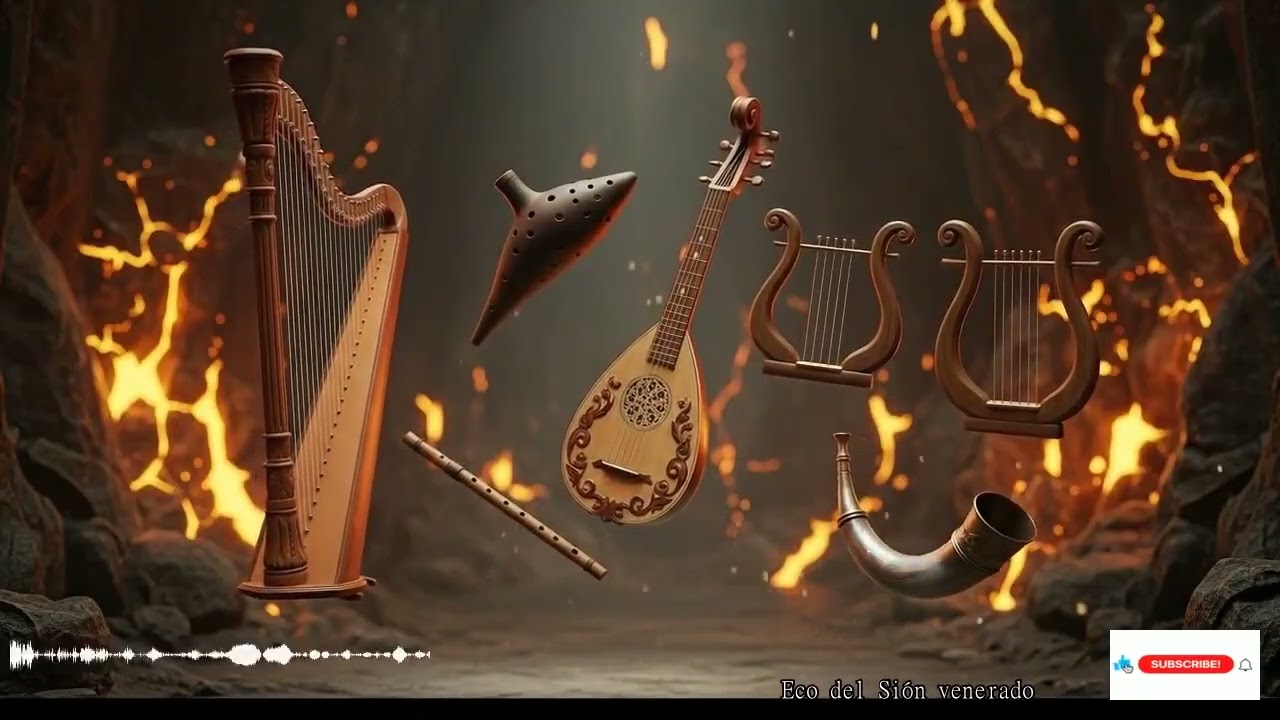 Alabanza Profunda Ante Adonai Con Shofar, Salmos Hebreos E Instrumentos Del Templo En Jerusalén