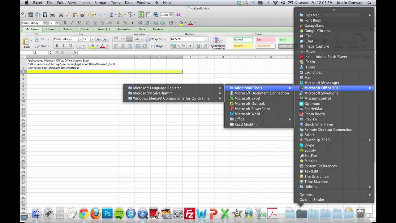 How to Change Excel's Default Workbook : Using Microsoft Excel