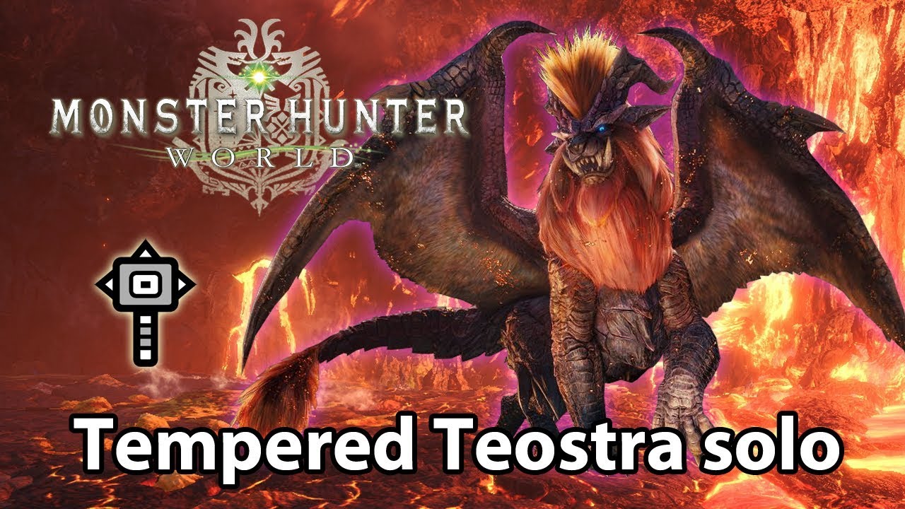 MHWorld | Tempered Teostra solo - (Hammer) - 2'52