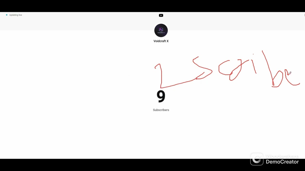 i completed my first ten subcribers