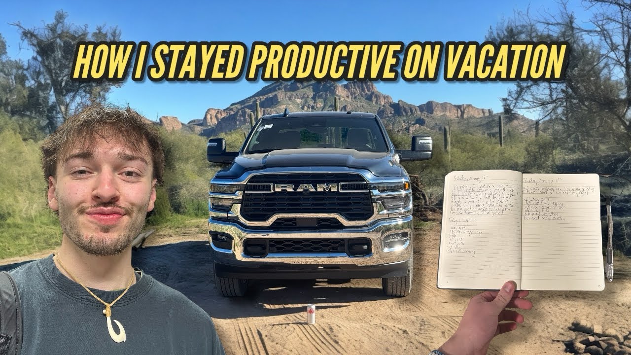 HOW I STAYED PRODUCTIVE ON VACATION + CAR YAP SESH