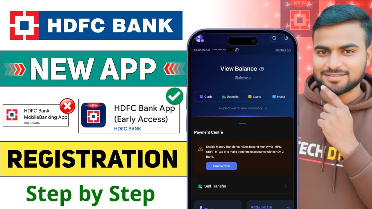 hdfc new mobile banking app launched ! hdfc new mobile banking app register kaise kare