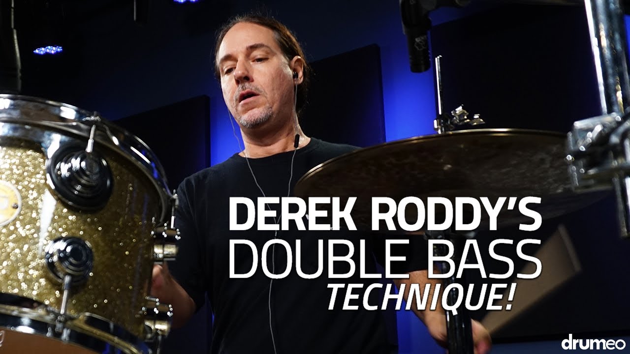 Derek Roddy's Double Bass Technique - Drum Lesson (Drumeo)