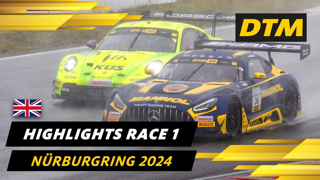 Wet racing on the N&uuml;rburgring 🤯 | DTM 2024 Highlights | N&uuml;rburgring Race 1