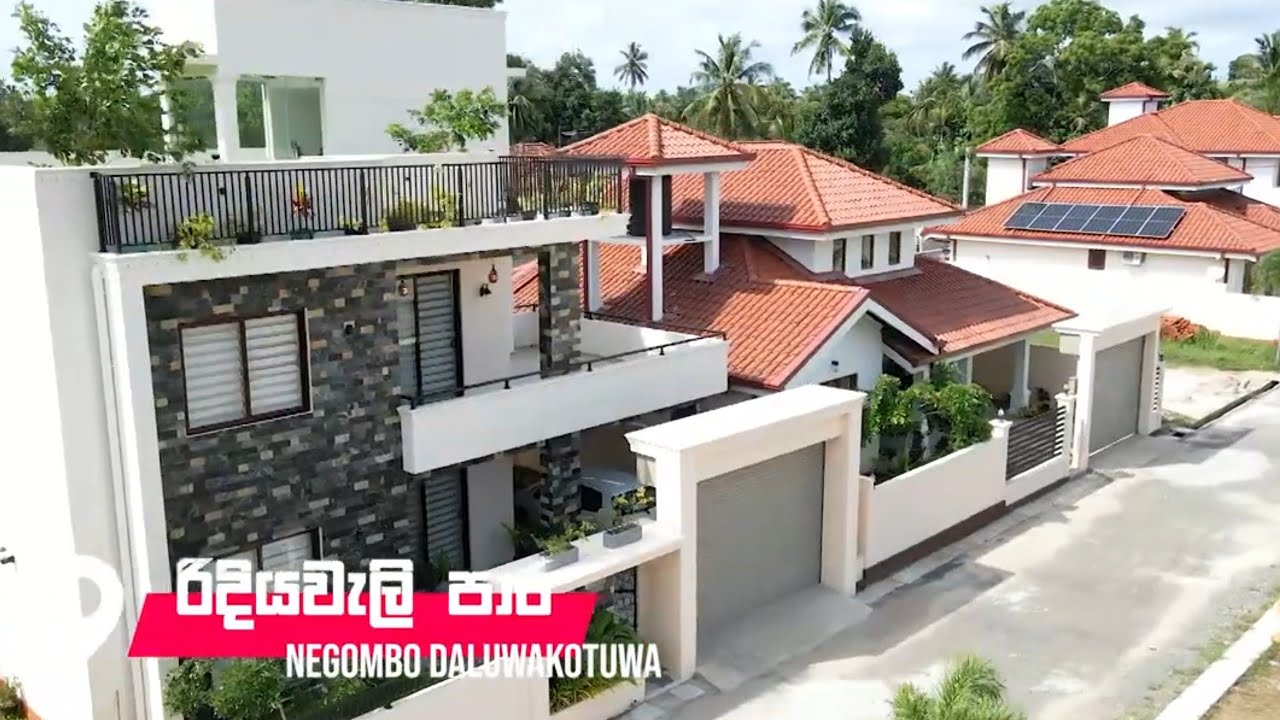 Luxury House with Rooftop Landscaped Garden at Daluwakotuwa Negombo by Sarasi Homes