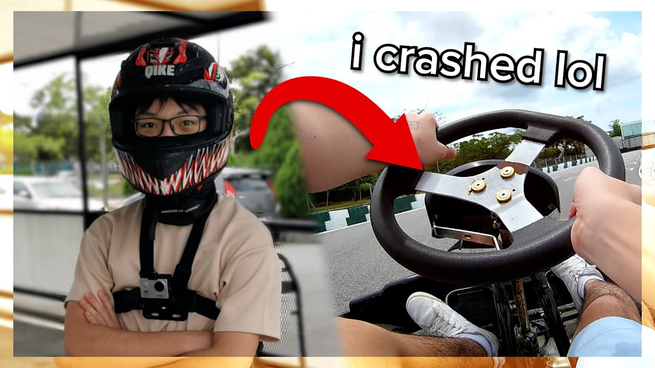 i tried go karting...and crashed lol (malaysia vlog!)