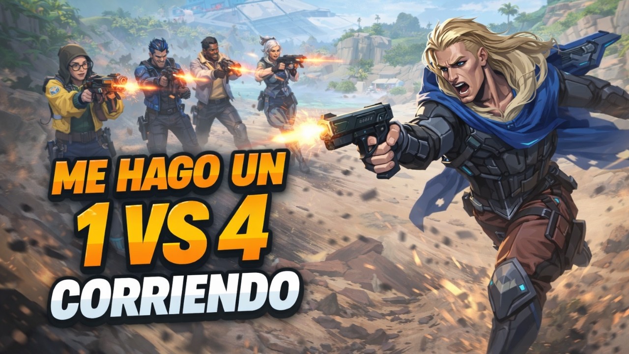 ME HAGO UN 1 VS 4 CORRIENDO