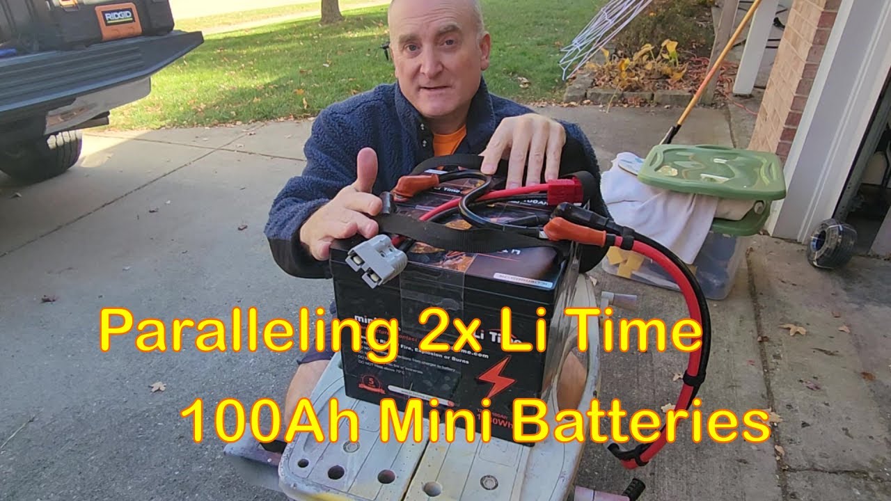 Paralleling 2x Li Time Mini Batteries - Longer Run Time, Powering a 2000W Inverter
