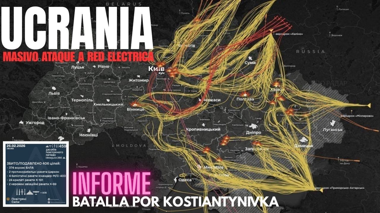 PELEAS BARRIO A BARRIO EN KOSTIANTYNIVKA Y ESTRATEGIA RUSA/ MASIVO ATAQUE A RED ELÉCTRICA EN UCRANIA