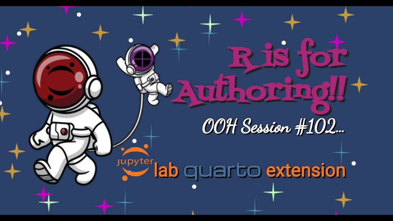 R for Authoring Open Office Hours #102 -- Quarto extension for Jupyter
