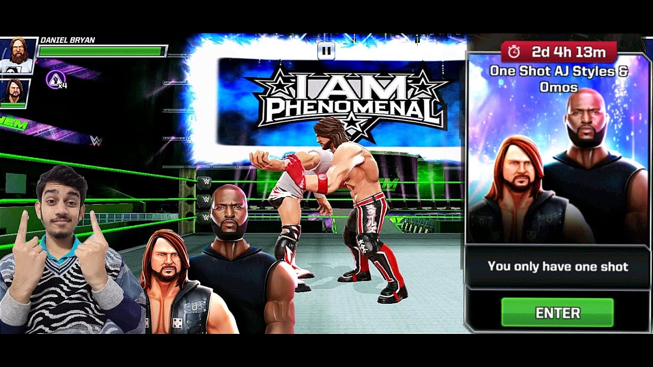 One Shot AJ Styles & Omos || WWE Mayhem || Mr.Benzok