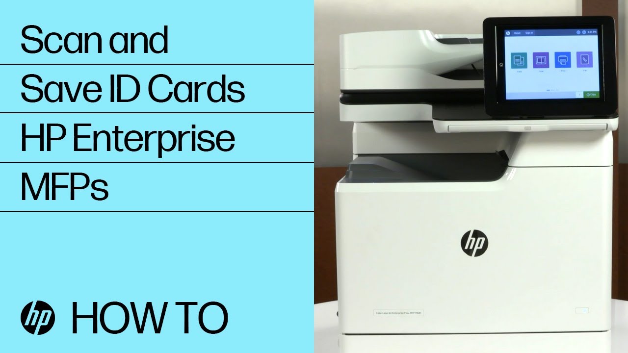 Scan and Save ID Cards | HP Enterprise MFPs | HP